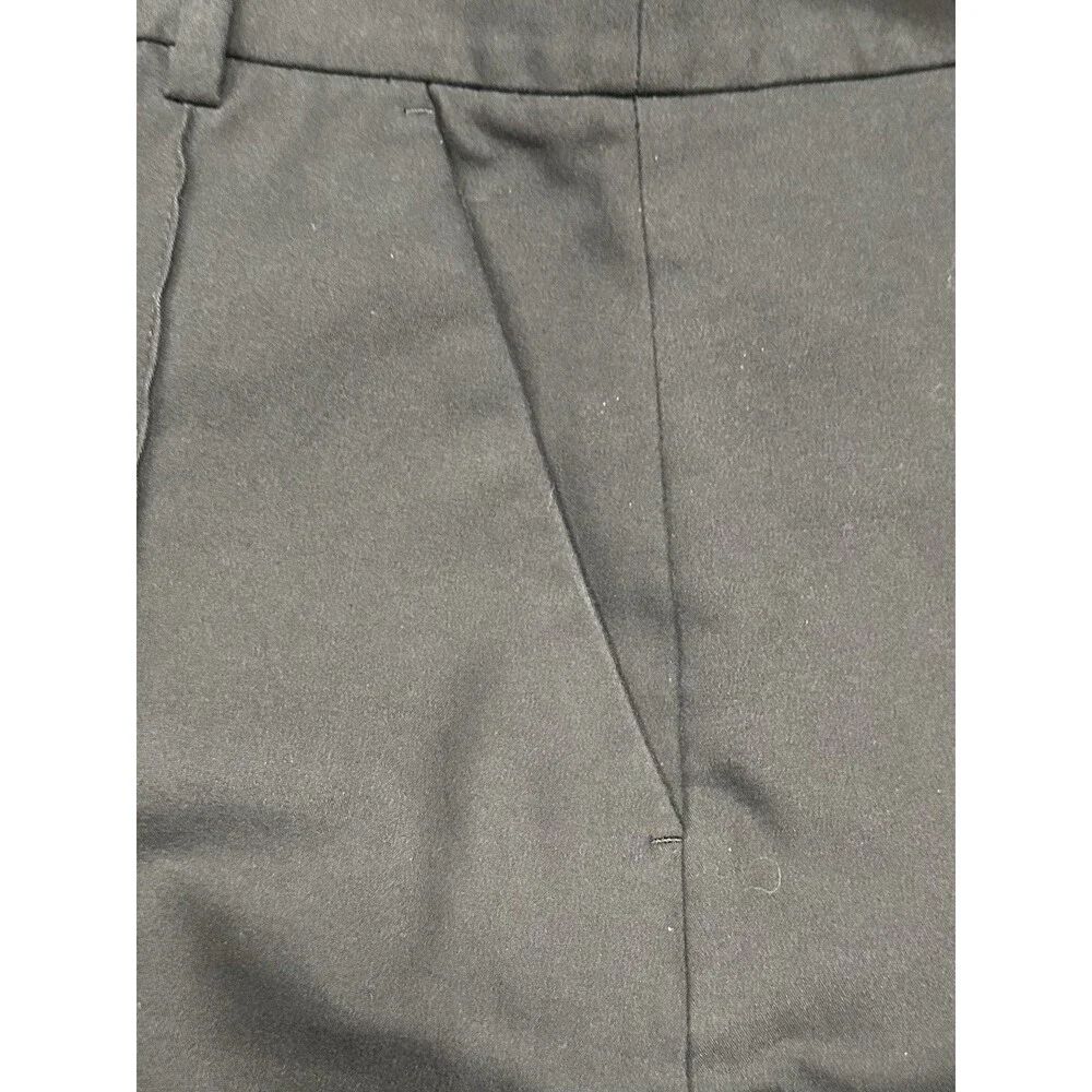 ZARA Women’s Black Bermuda Shorts M High Rise Button Front Pockets Solid